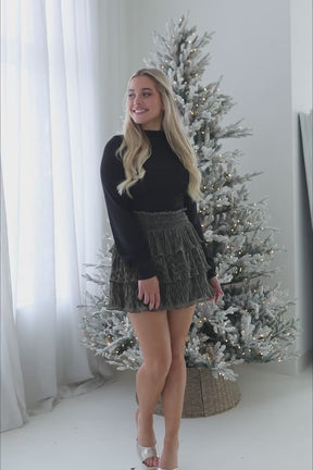 Sloane Ruffle Skirt, product video thumbnail