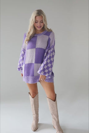 Angelina Purple Sweater, product video thumbnail