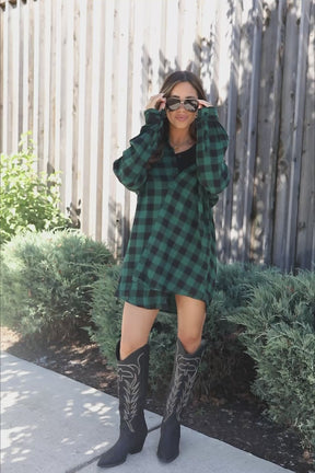 Hollie Hunter Plaid Dress, product video thumbnail