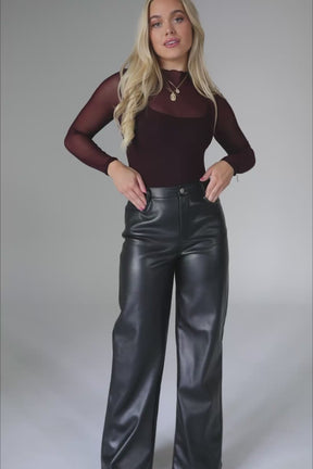 Merlot Sheer Bodysuit, product video thumbnail
