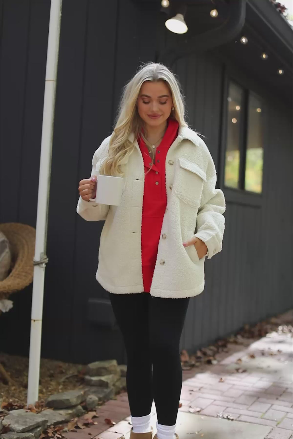 Tedi Sherpa Shacket, product video thumbnail