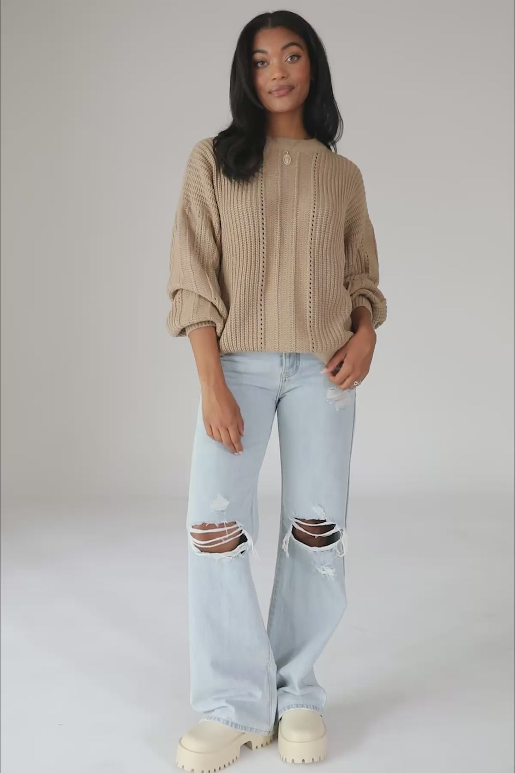 Sofia Knit Sweater, product video thumbnail