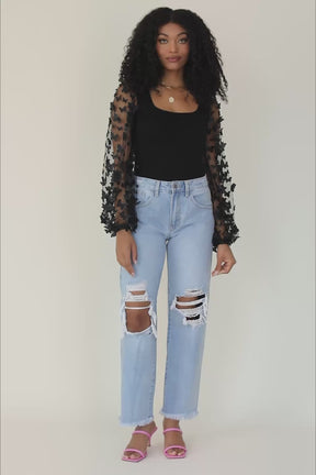 Butterfly Sleeve Bodysuit, product video thumbnail