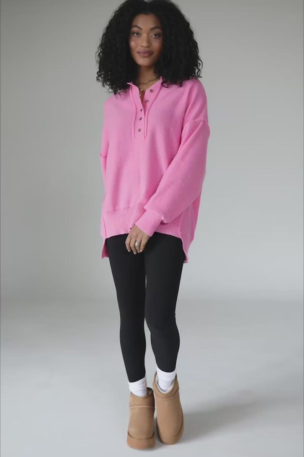 Kayla Bubblegum Sweater, product video thumbnail