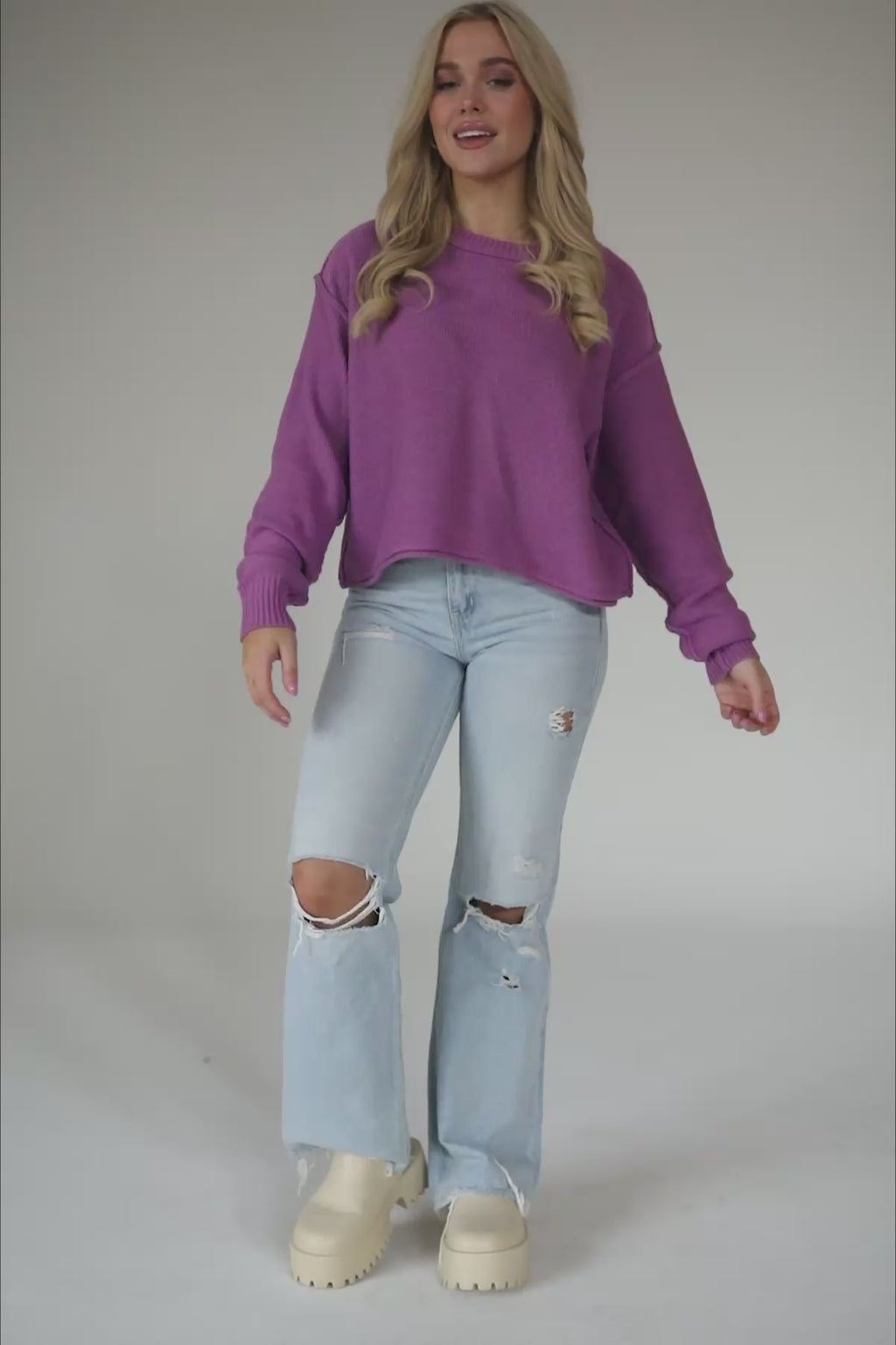 Mae Sweater, product video thumbnail