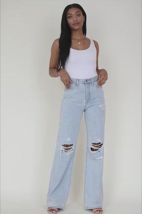 Heather Distressed Jeans