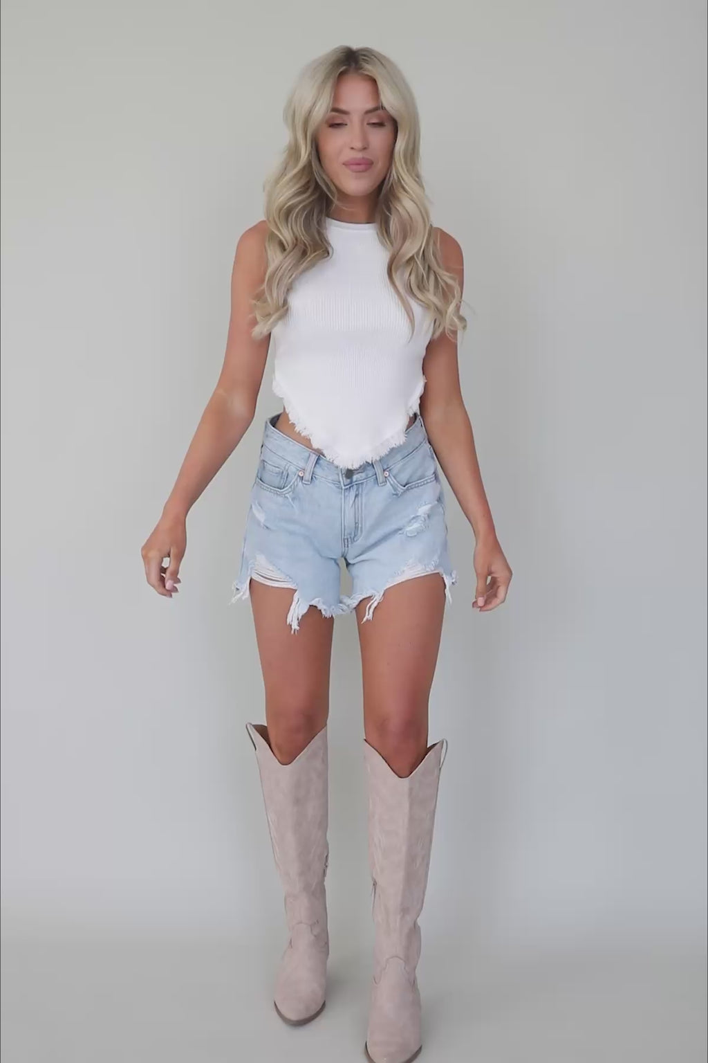 Brady Fringe Hem Tank, product video thumbnail