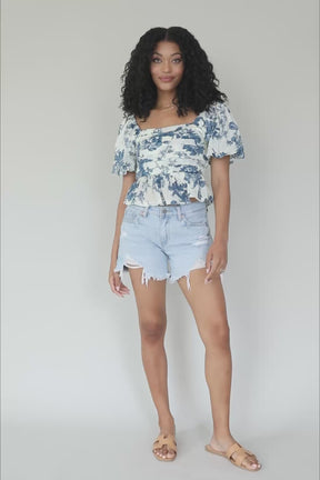 Krissy Floral Top, product video thumbnail