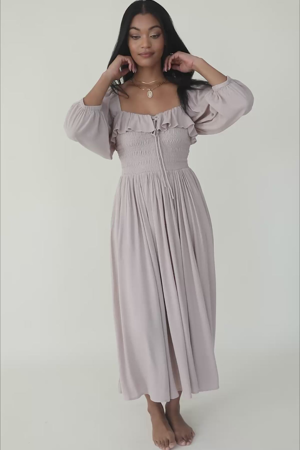 Mellina Midi Dress, product video thumbnail