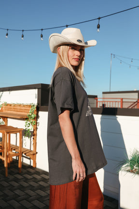 Sawyer Wander Lust Tee, Alternate, color, Charcoal