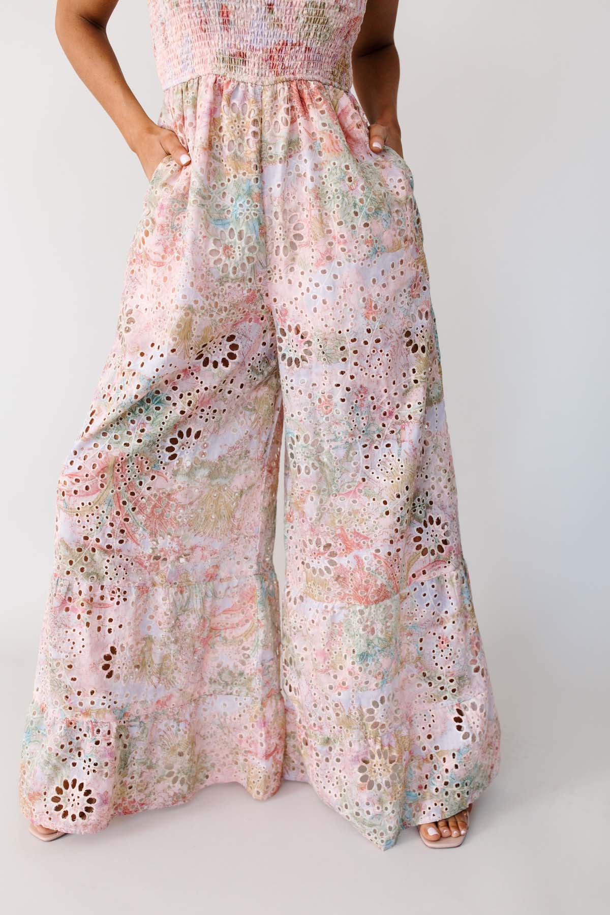 Alexandria Floral Jumpsuit, alternate, color, Pink Multi