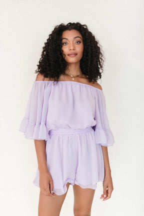 Kensley Romper, alternate, color, Lavender