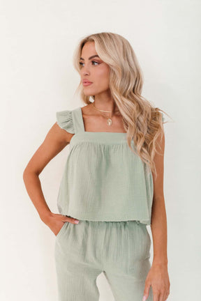 Eliana Sage Linen Set, alternate, color, Sage