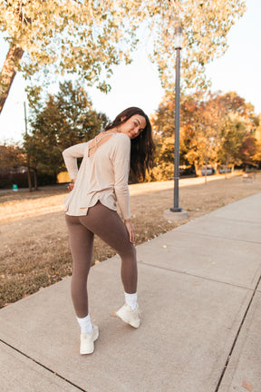 Kinsley Legging Cocoa, Alternate, Color, Cocoa