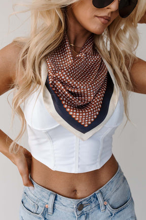 Raelynn Patterned Headscarf, alternate, color, Multi