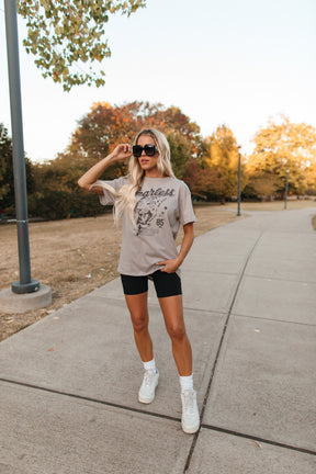Aimee Fearless Graphic Tee, alternate, color, Grey