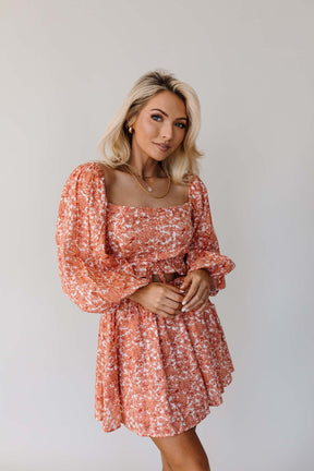 Alicia Floral Skirt, alternate, color, Coral