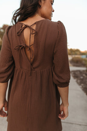  Bridget Dress, alternate, color, brown