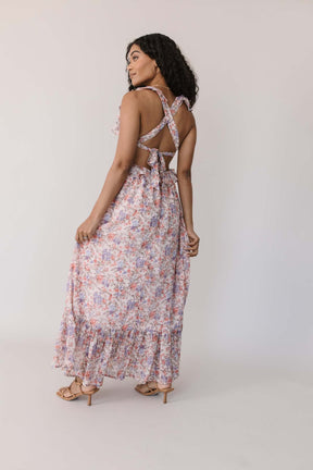 Kaycee Floral Maxi, alternate, color, Pink