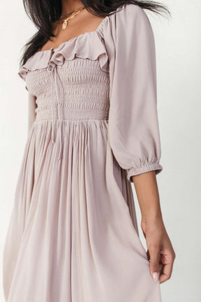 Mellina Midi Dress, alternate, color, Taupe