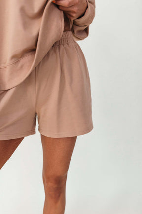 Be Happy Shorts, alternate, color, Tan