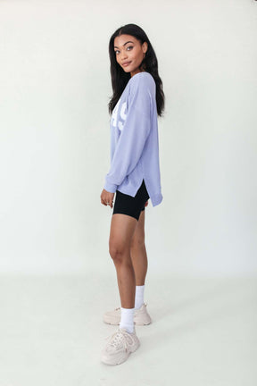 Texas Corded Sweatshirt, alternate, color, Periwinkle