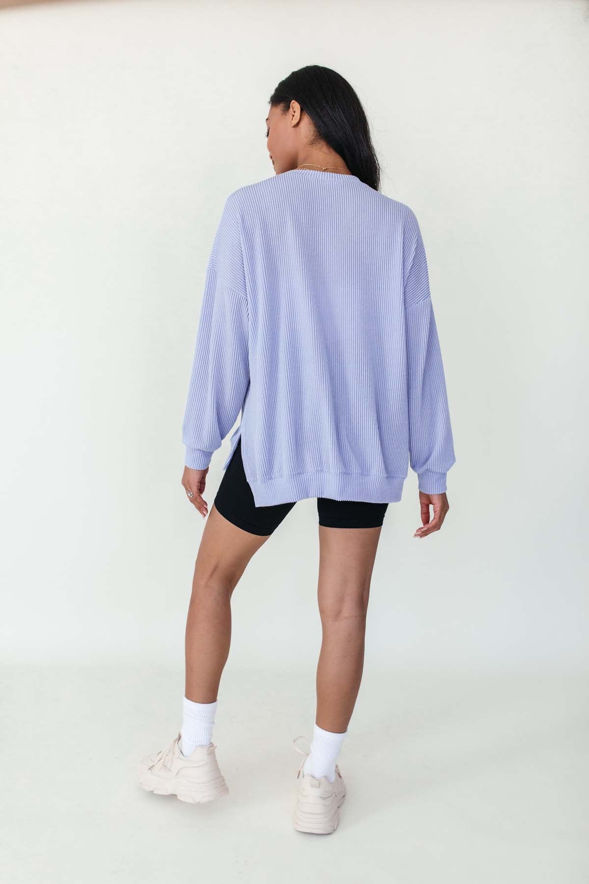 Texas Corded Sweatshirt, alternate, color, Periwinkle