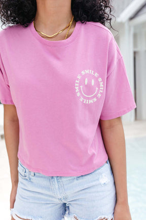 Orchid Smile Tee, alternate, color, Orchia