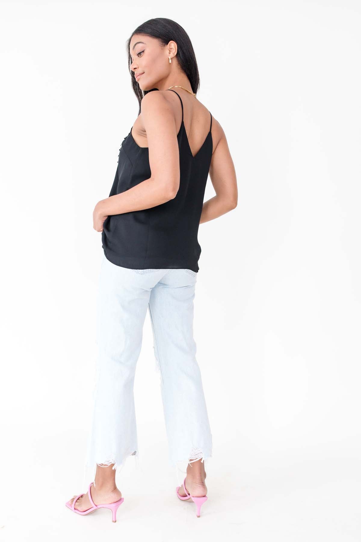 Briar Satin Tank, alternate, color, Black