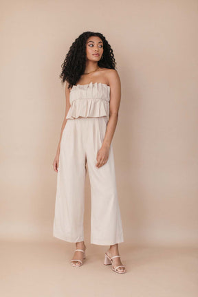 Crystal Jumpsuit, alternate, color, Beige