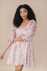 Raleigh Babydoll Dress, alternate, color, Blush