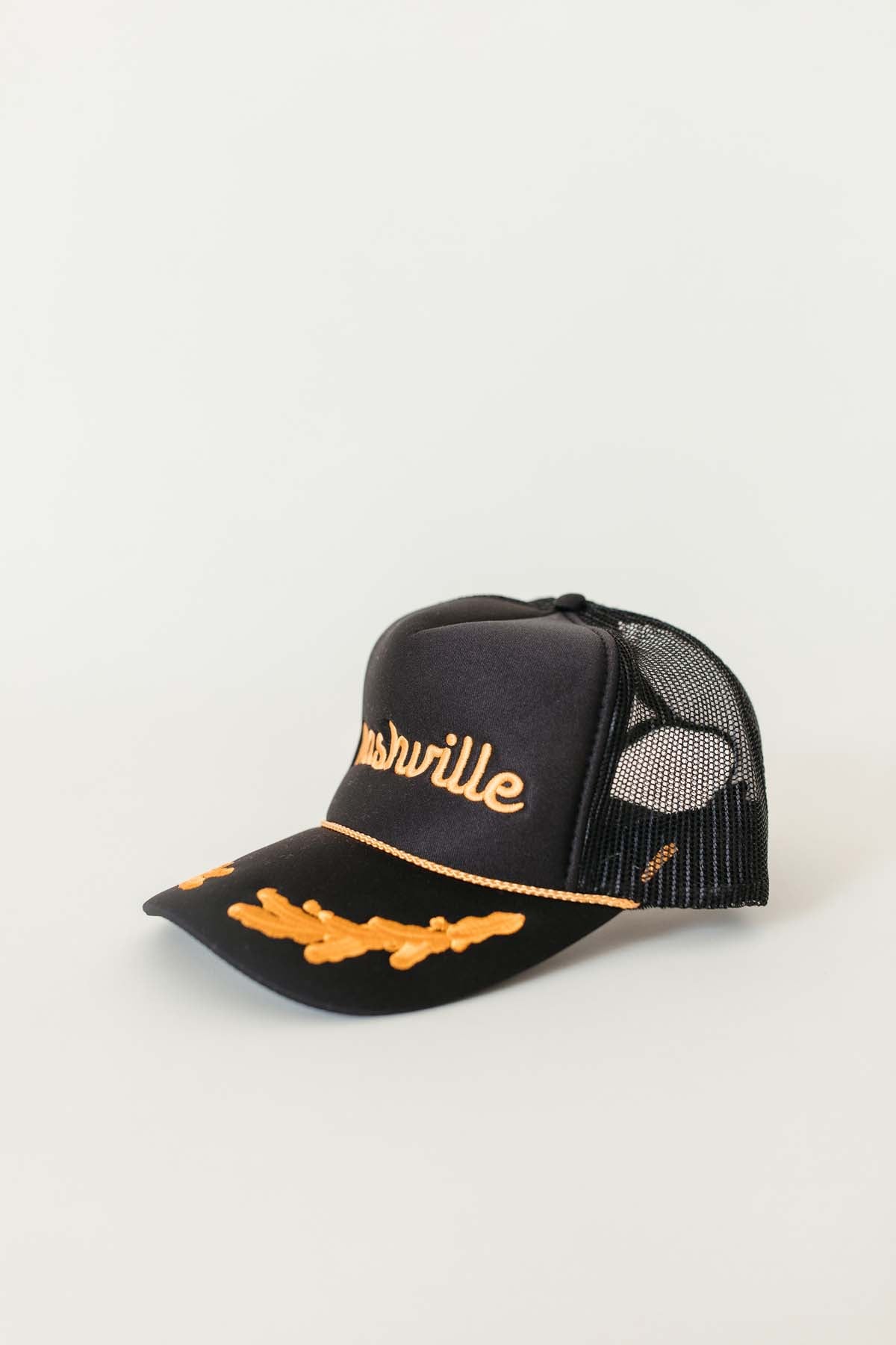 Nashville Trucker Hat, alternate, color, black