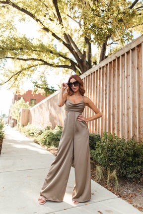 Amanda Dressed Up Jumpsuit, alternate, color, Olive