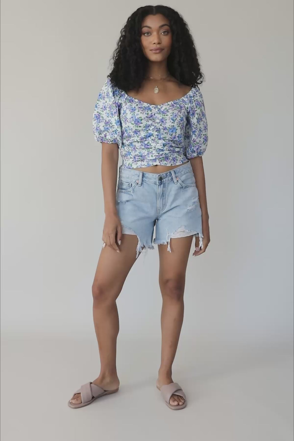 Mindy Floral Top, product video thumbnail