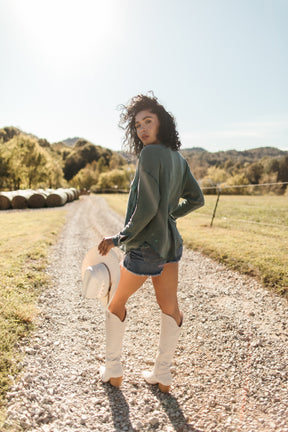 Teal Quary Relaxed Button Down, Alternate, color, Washed Teal