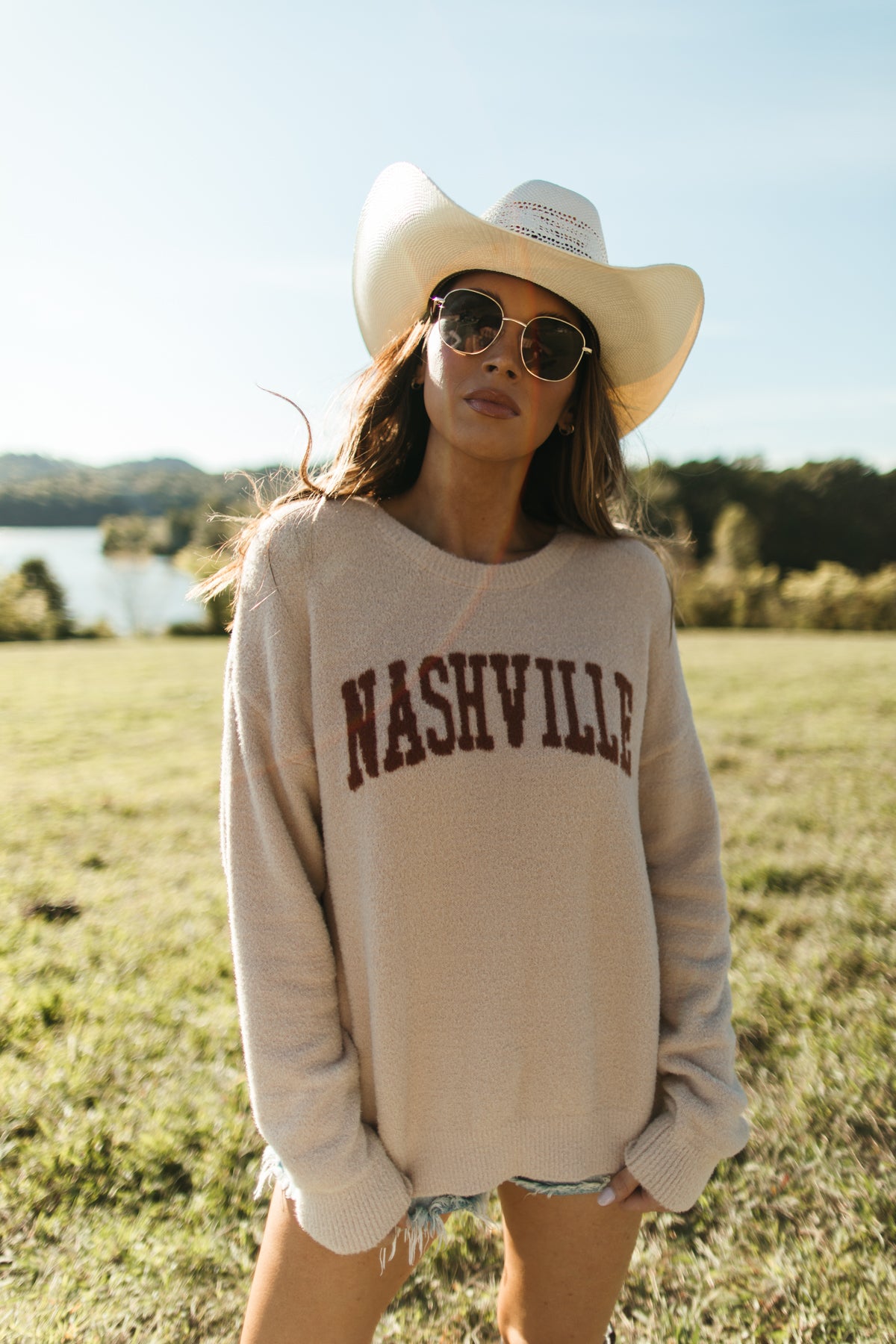Nashville Sweater, Alternate, Color, Tan