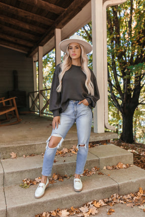 Elliott Ribbed Thermal, Alternate, Color, Charcoal
