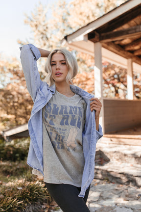 Ellie Chambray Top, Alternate, Color, Light Denim