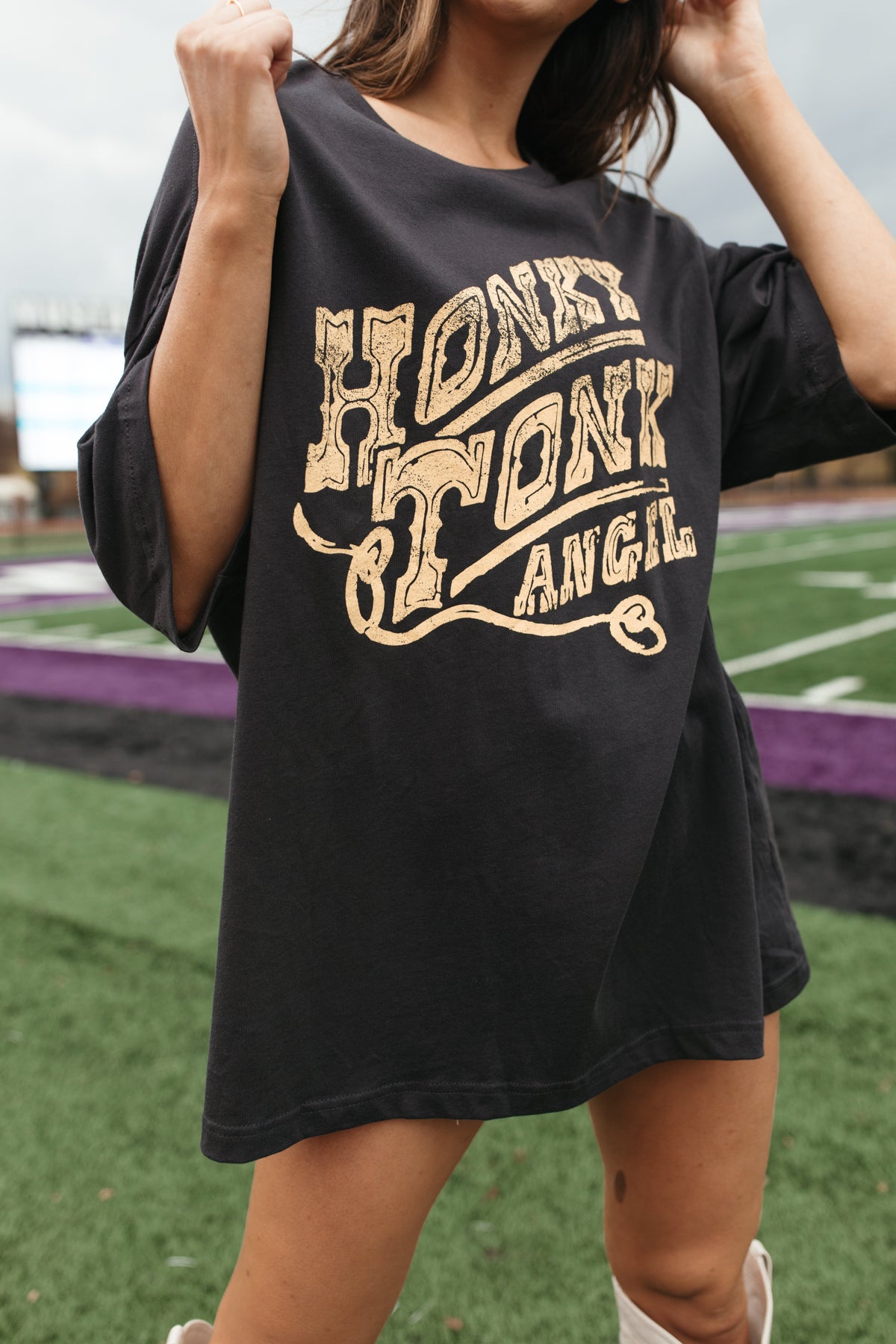Honky Tonk Tee, Alternate, Color, Washed Black