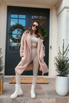 Taupe Teddy Trench, Alternate, color, Taupe