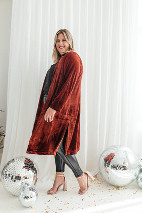 Parisian Velvet Duster - Burgundy – SHADESOFJAY