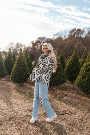 Lily Black and White Aztec Jacket, Alternate, Color, Black and White Aztec