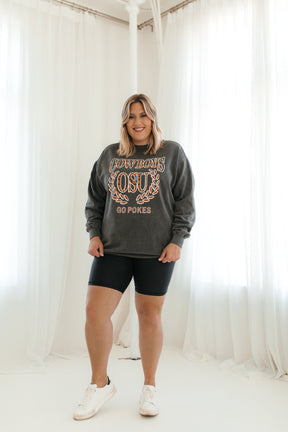 Cowboys Vintage Sweatshirt, alternate, color, washed black