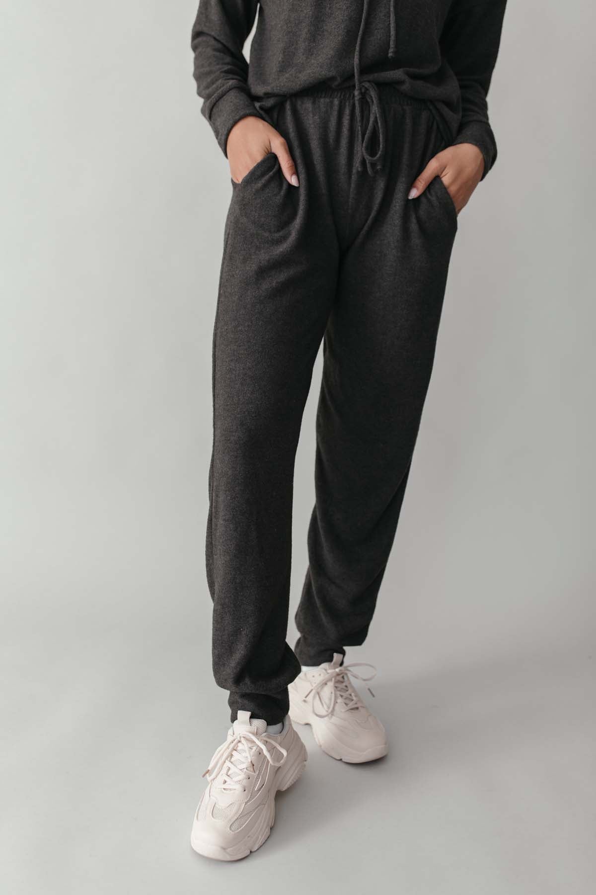 Kennedy Charcoal Cozy Sweatpant Joggers, Alternate, Color, Charcoal