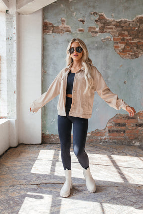 Caitlin Corduroy Jacket, alternate, color, Beige