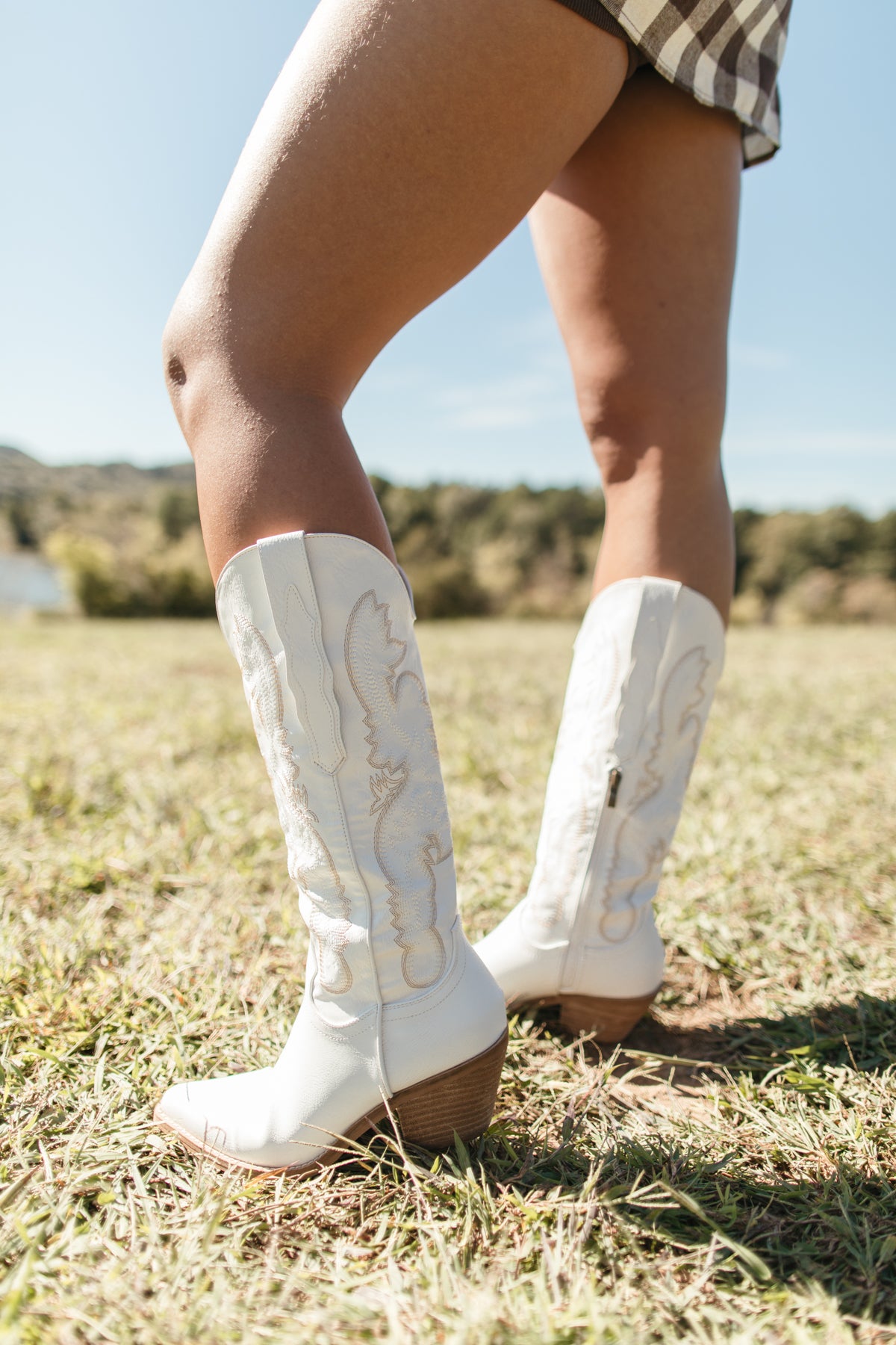 Kacey White Western Boot, Alternate, Color, White