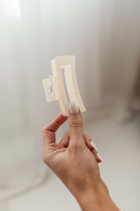 Ivory Claw Clip, alternate, color, ivory