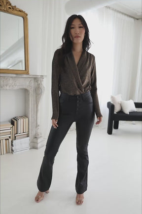 Melody Bronze Wrap Bodysuit