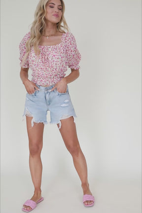 Gabby Floral Top, product video thumbnail
