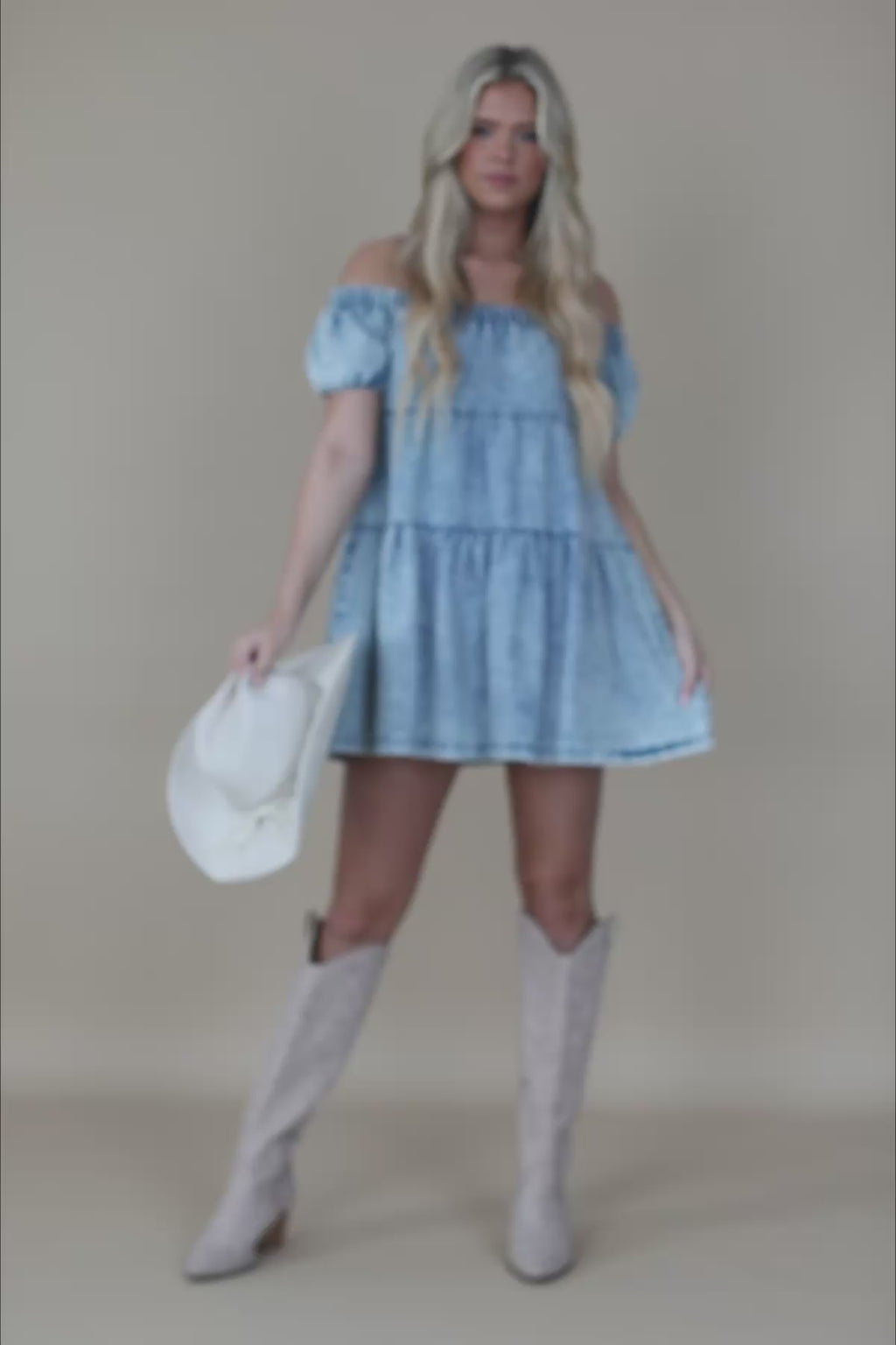 Cecelia Off the Shoulder Dress, product video thumbnail